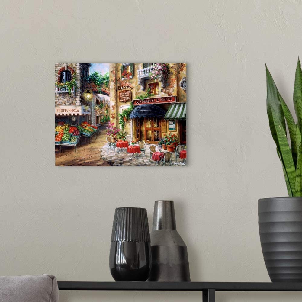 Canvas On Demand Buon Appetito Canvas Wall Art Print By Nicky Boehme, Contemporary, Home Decor, Artwork, 14''X11''