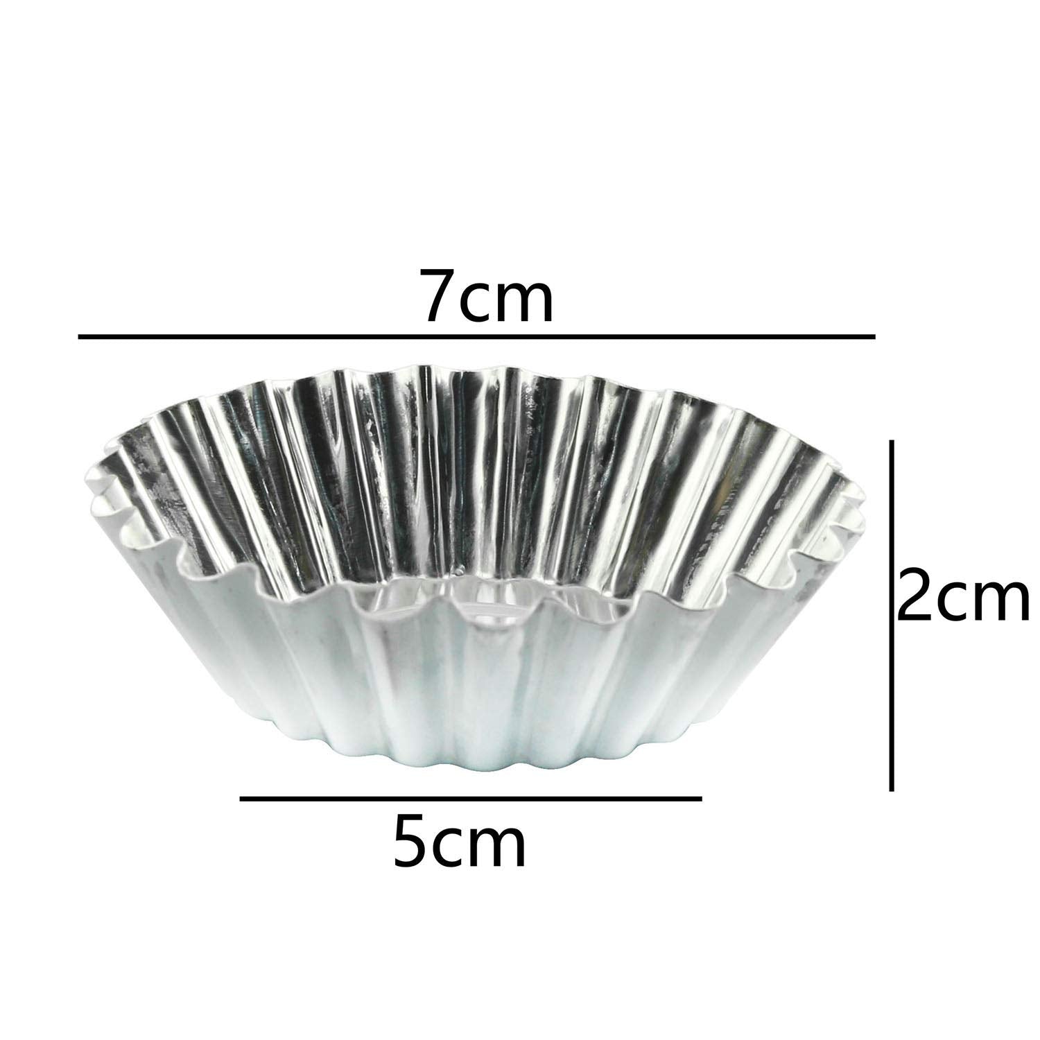 Tegg Egg Tart Mold 20Pcs Aluminium Egg Tart Cupcake Cake Cookie Lined Mould Baking Tools