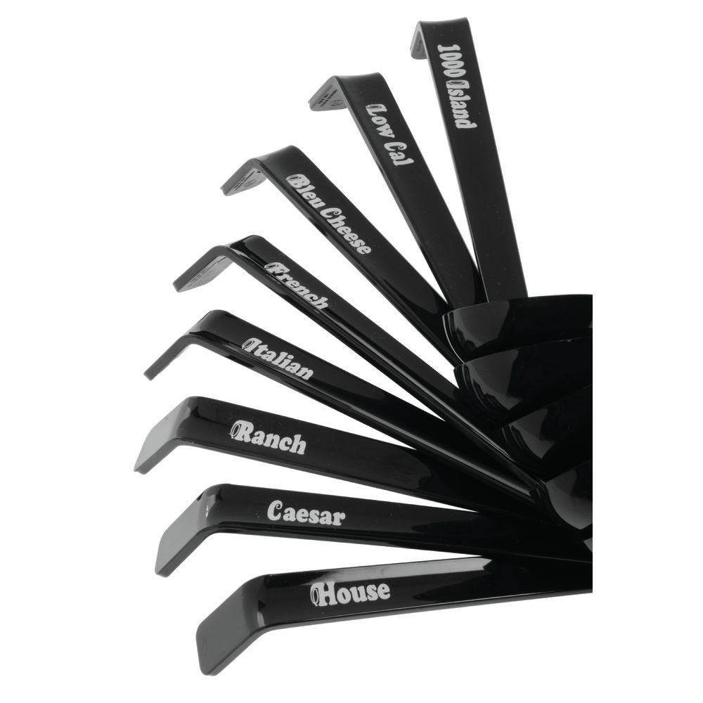 Cambro Ld85A110 Camwear Ladle (Assortment Pack), 8-1/2'', 3/4 Ounce, Black, Nsf, 12-Units