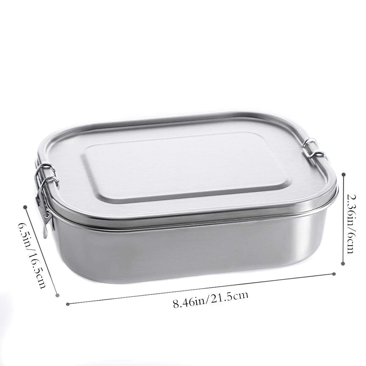 Stainless Steel Bento Box Lunch Containers For Adults Leakproof 3 Compartment Metal Bento Lunch Box Food Container For Over 5 Ye