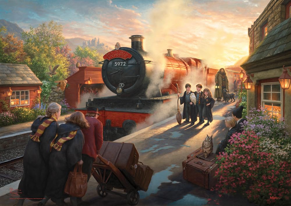 MIGHTYPRINT Harry Potter - Hogwarts Express by Thomas Kinkade Studios - Durable 24    x 17 Wall Art - NOT Made of Paper - Offici