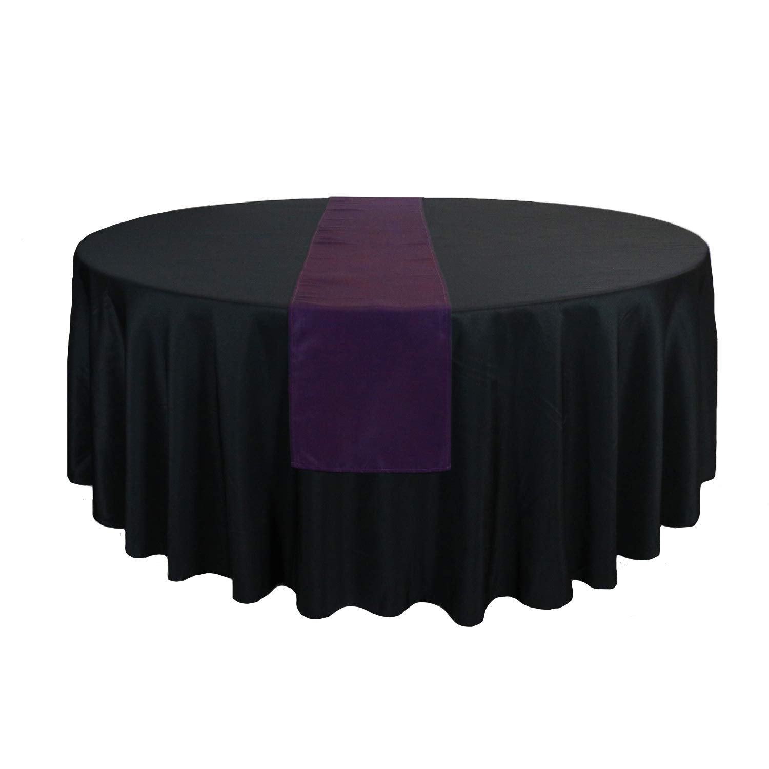 Your Chair Covers - 14 X 108 Inch Polyester Table Runner - Eggplant, Table Runner For Weddings, Events, Hotels And Catering Serv