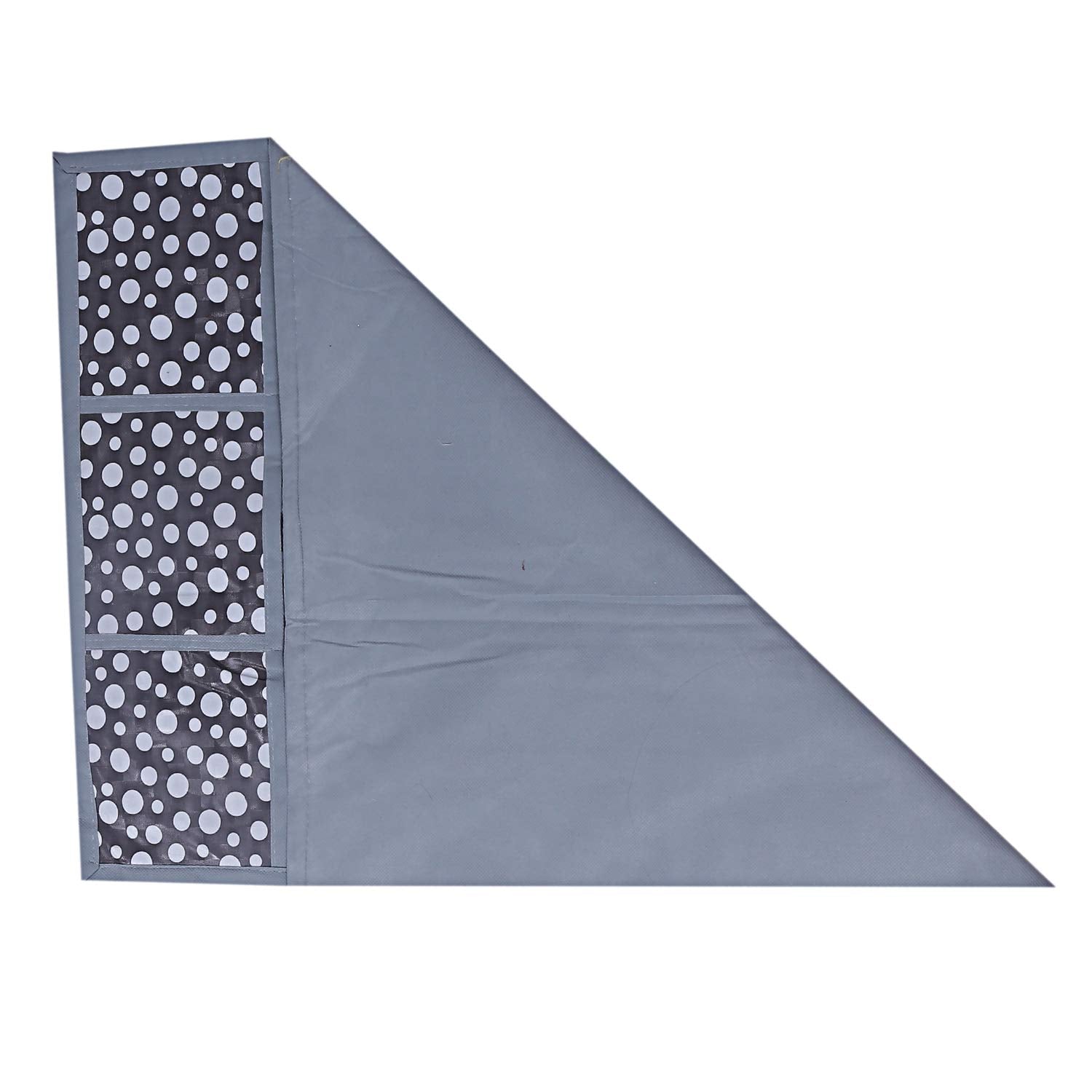 Kuber Industries Polka Dot Pvc Fridge Top Cover - Grey (Ctktc05397)