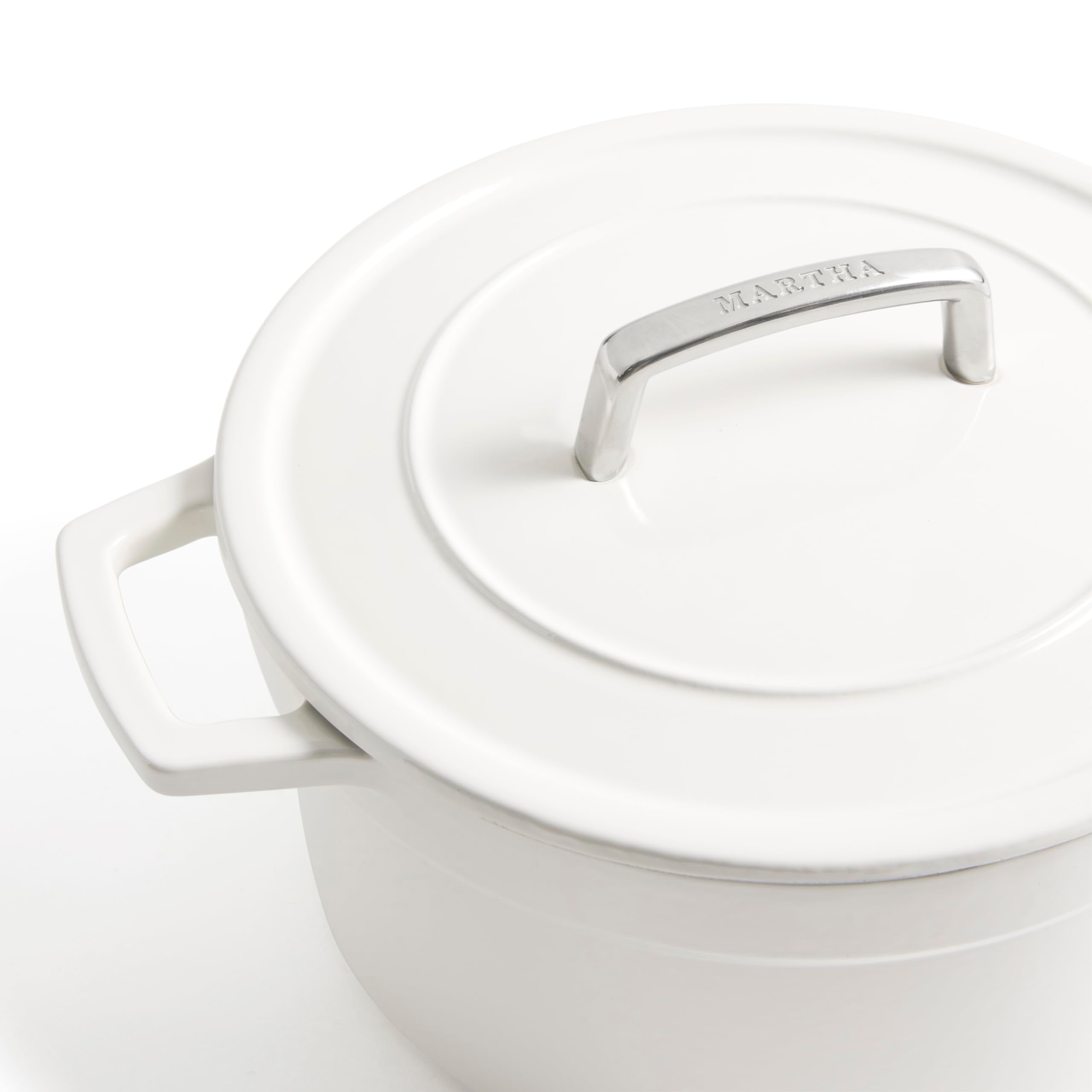 Martha By Martha Stewart 5 Qt Enameled Cast Iron Dutch Oven W/Lid - Crescent Moon