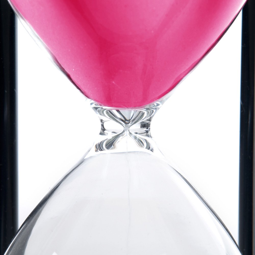 Bellaware 60 Minutes Hourglass  Wood Sand Timer Pink