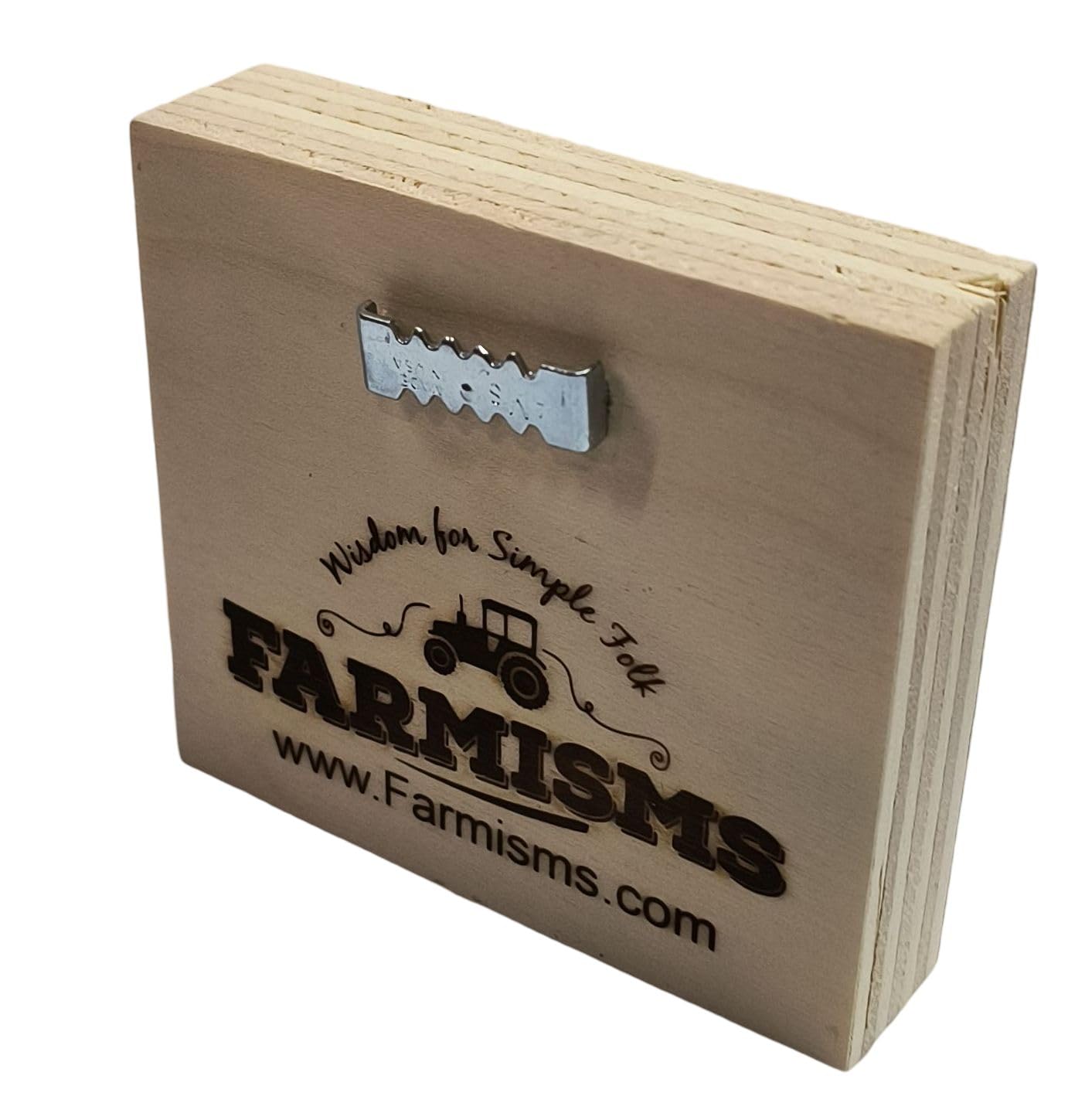 Farmisms 3x3 Inspirational Wooden Rustic Country Signs for Country Farm Living -Life is Beautiful