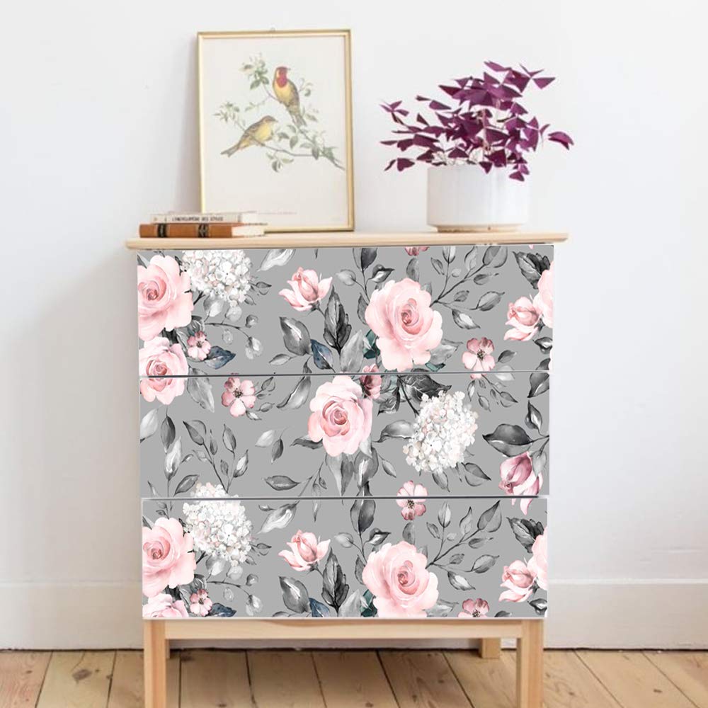 Self-Adhesive Dresser Sticker, Peel And Stick Furniture Stickers/Decals, Removable Furniture Skin (008, Malm)