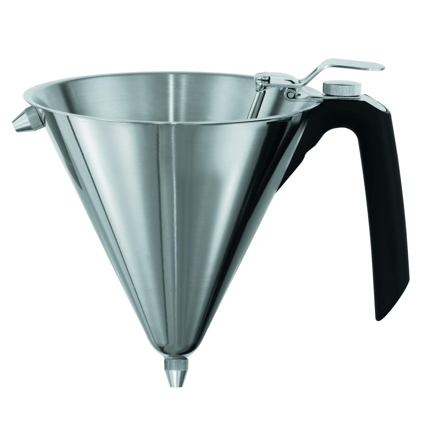 Rsle Stainless Steel Confectionary Funnel With Silicone Handle