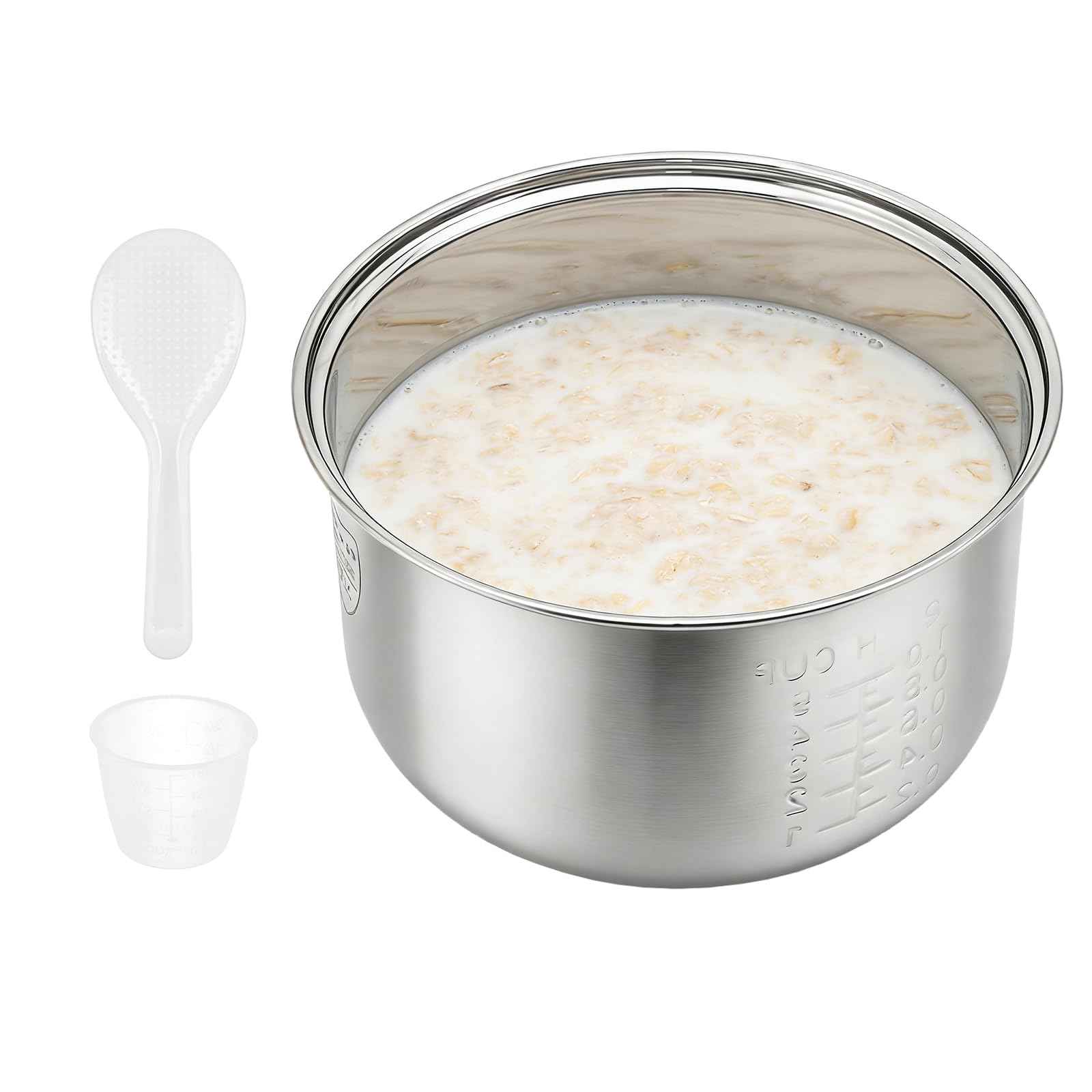 Stainless steel inner pot of rice cooker  compatible with aroma rice cooker ARC914SBD, ARC994SGreplacement pot.