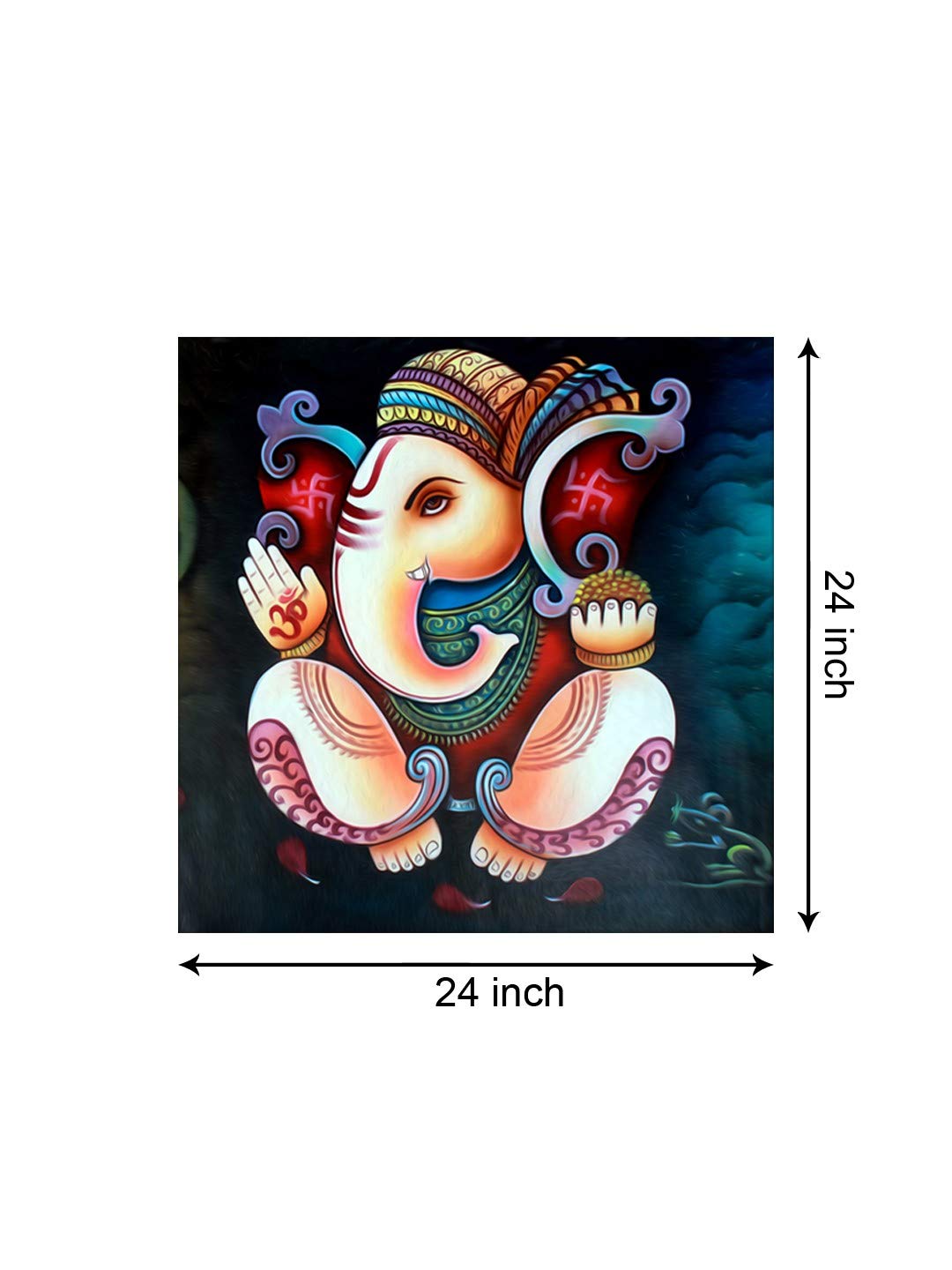 999Store Wooden Stretched God Lord Ganesha Ganpati small paintings for wall living room big size ganesha art frame bed dcor home