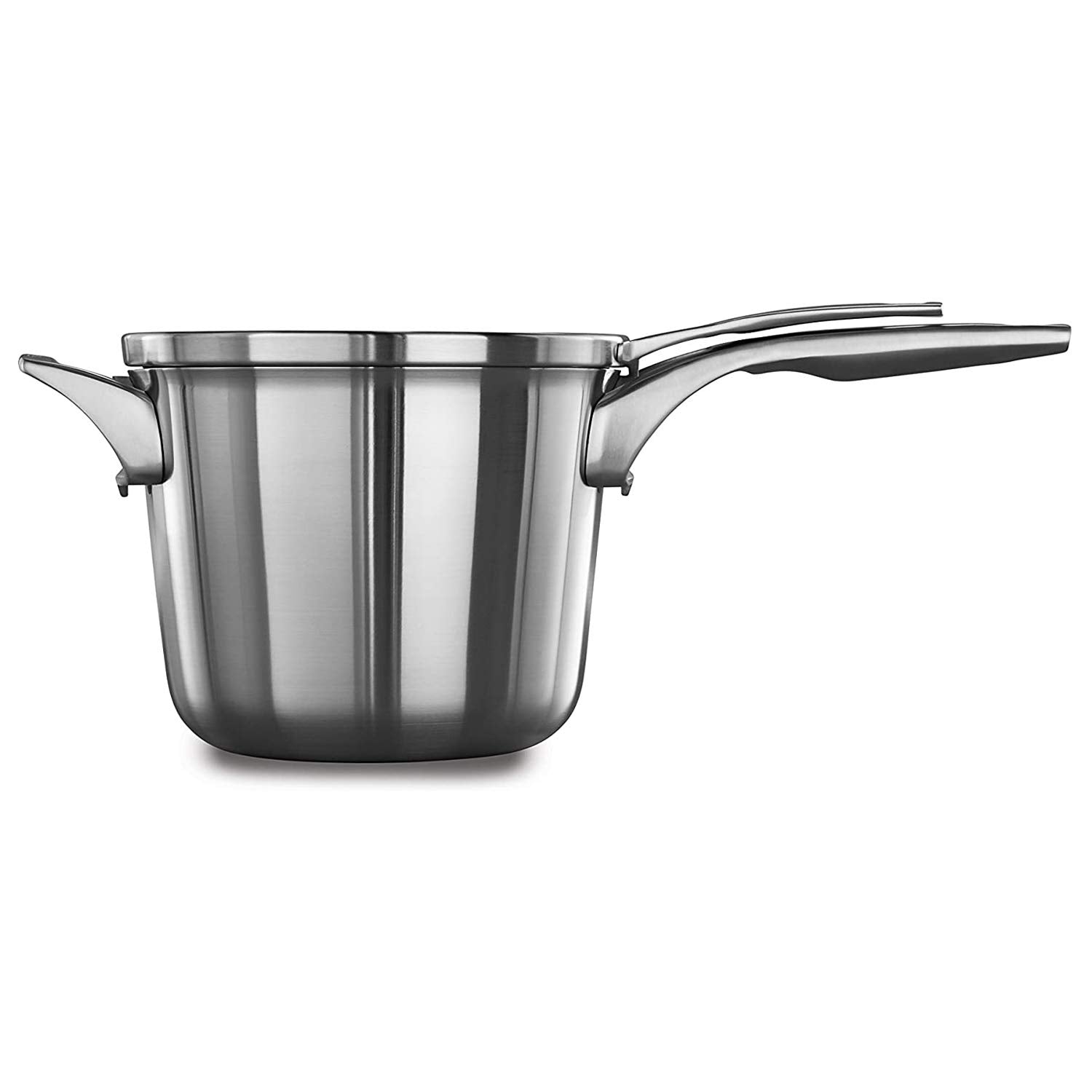 Calphalon Premier Space Saving Stainless Steel 4.5Qt Sauce Pan With Cover