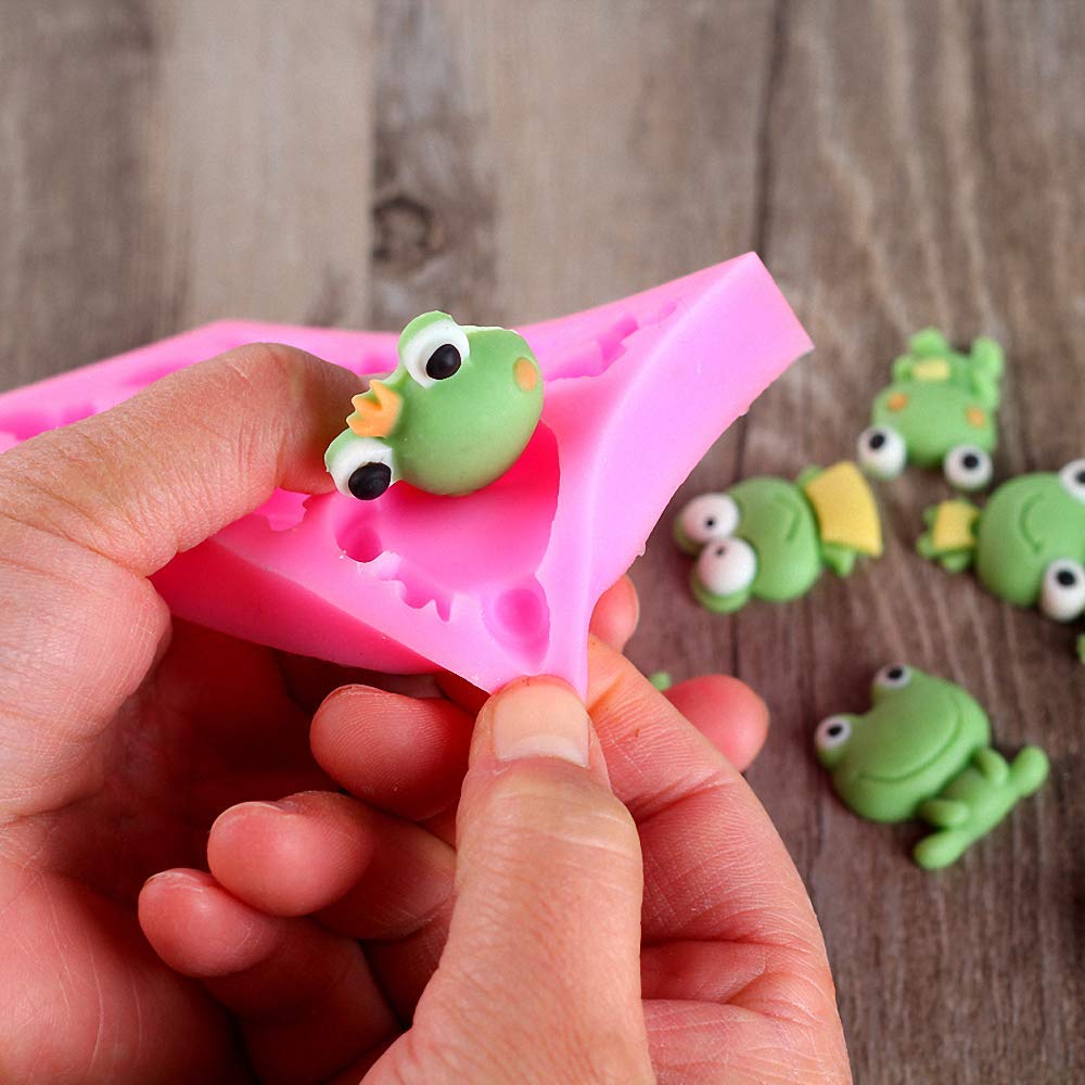 Frog Silicone Fondant Mold Cake Decorating Mold Diy Chocolate Candy Gumpaste Molds Cake Decoration Sugarcraft Mould Resin Epoxy