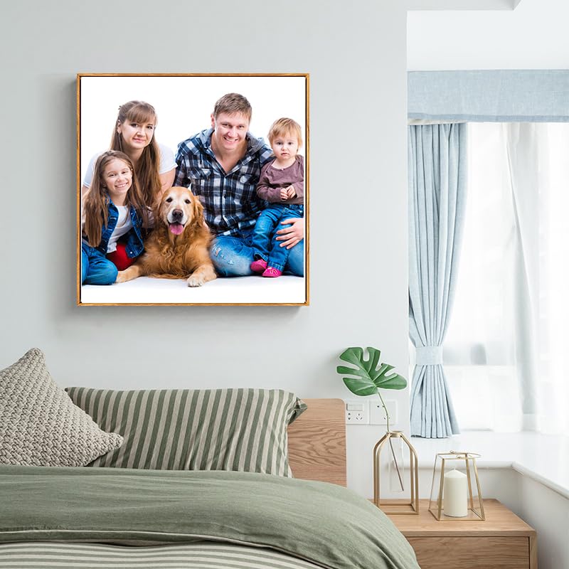 Personalized Custom Canvas Prints (Framed Canvas, 20'' X 20'') - Custom Canvas Print With Your Photo - Perfect For Home Decor, G