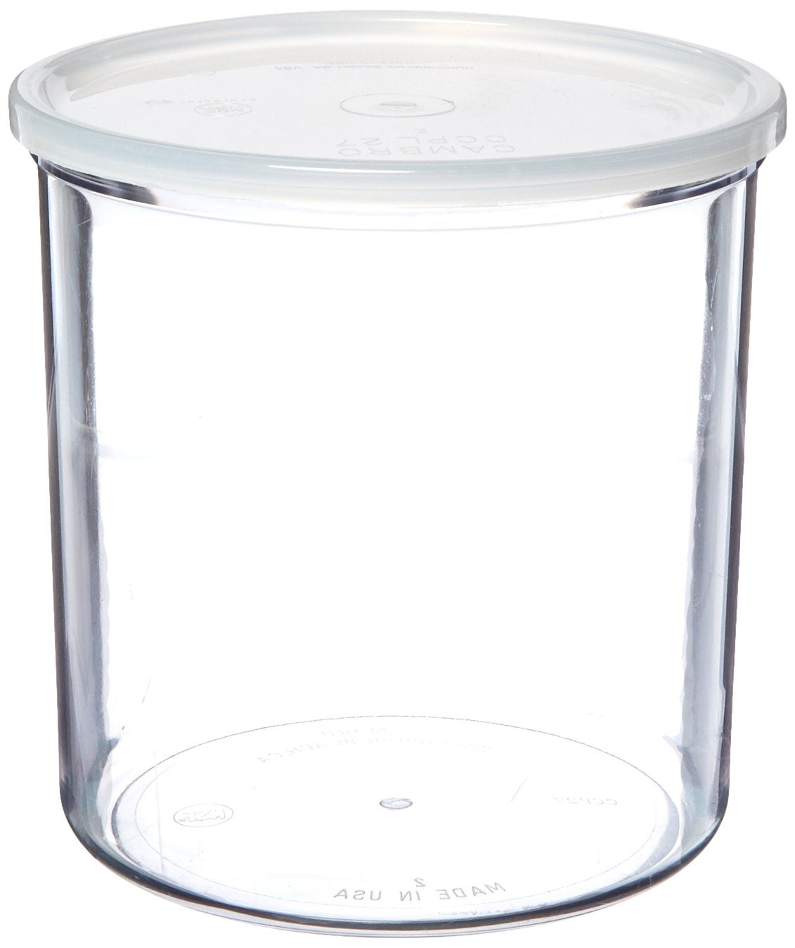 Cambro Ccp27152 Clear 2.7 Qt Crock With Lid, Clear, Pack Of 1