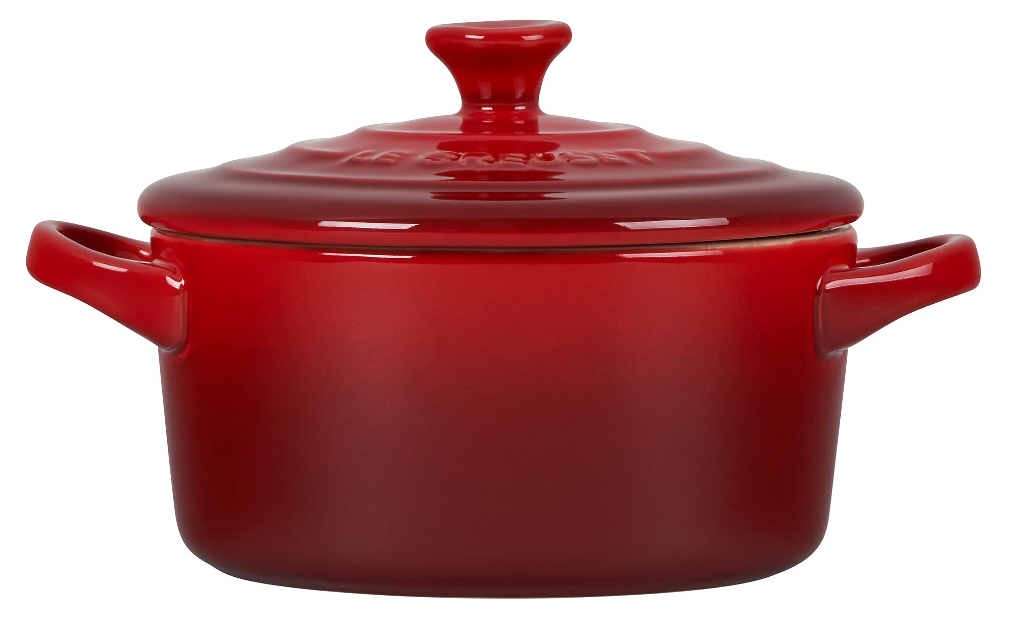 Le Creuset Stoneware Mini Round Cocotte, 14 Oz., Cerise