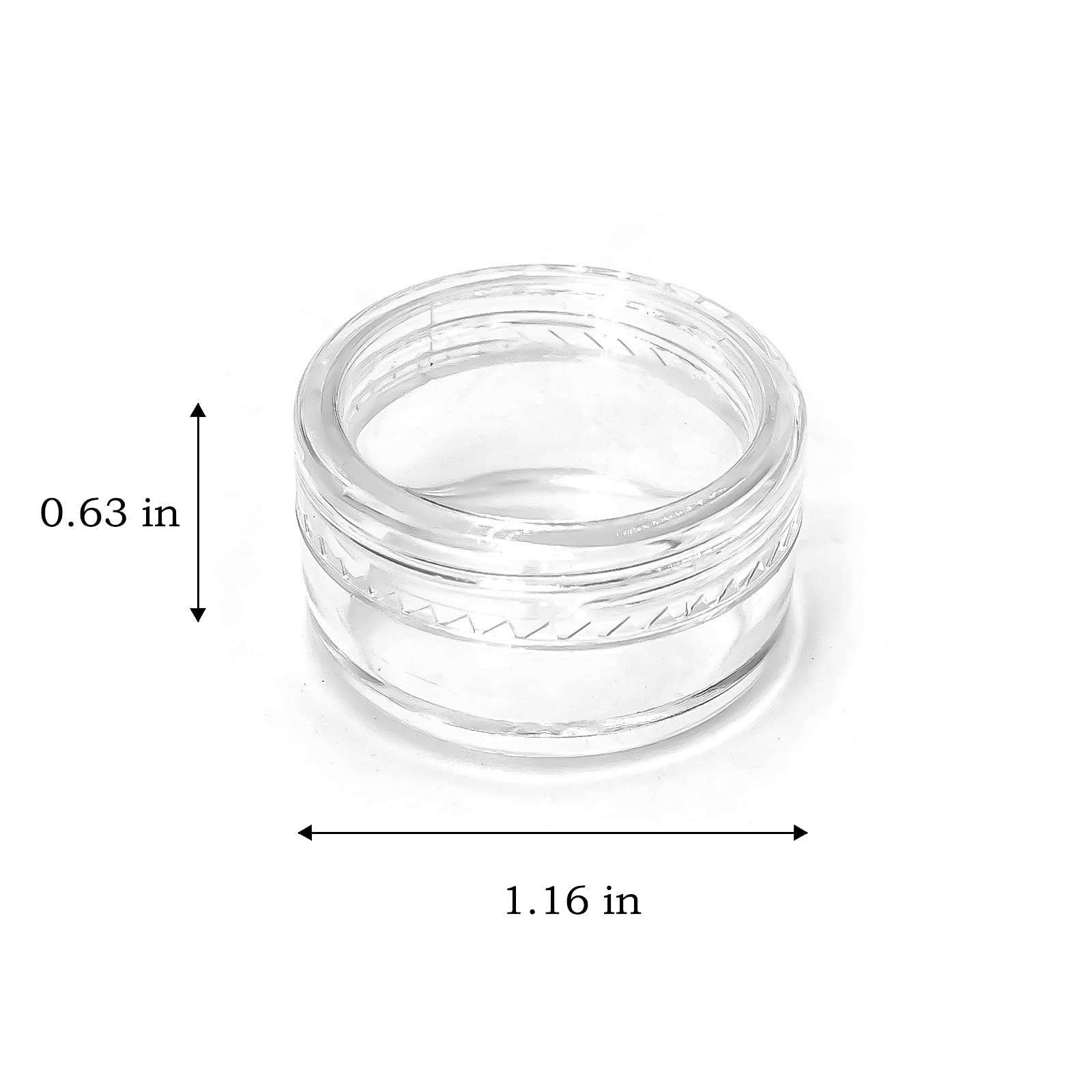 55Pcs 5 Grams Sample Containers With Lids And Labels, Small Little Mini Tiny Containers, Clear Acrylic Plastic Sample Jars For C