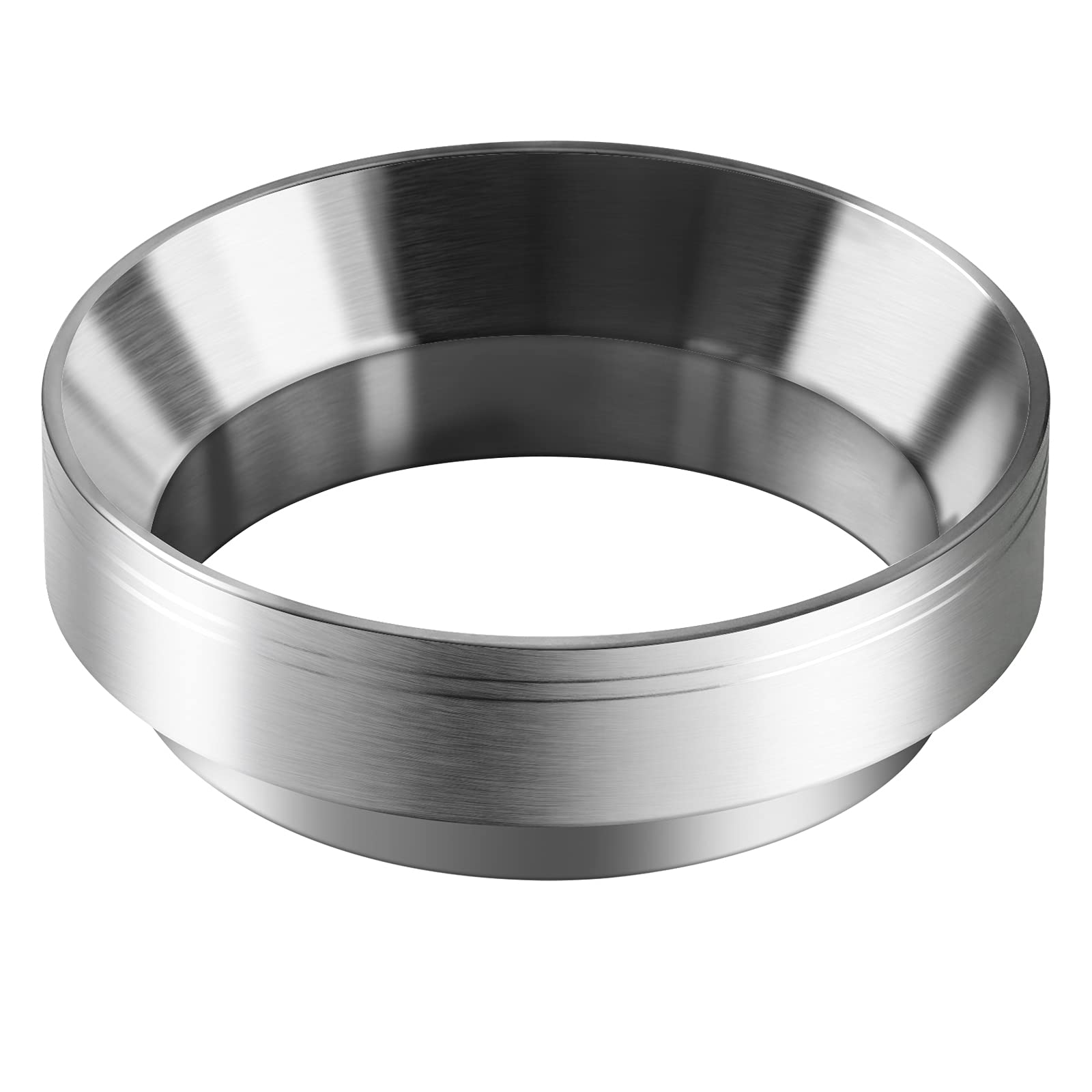 51mm Espresso Dosing Funnel with Magnet, WISSXOER Stainless Steel Coffee Dosing Ring Compatible with Brevill Portafilter (51mm)