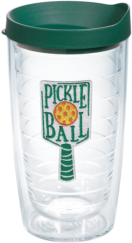 Tervis Pickleball Made In Usa Double Walled Insulated Tumbler Travel Cup Keeps Drinks Cold & Hot, 16Oz, Classic