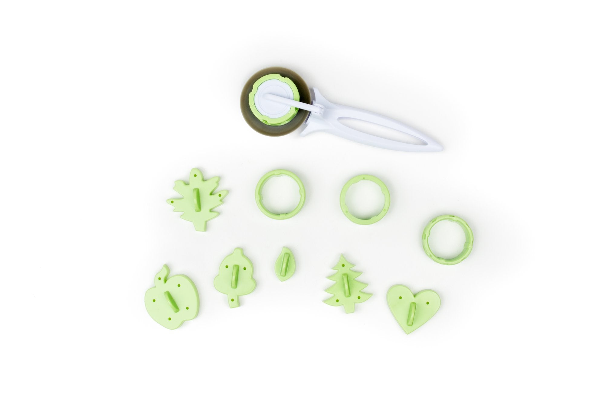 Fox Run Pie Top Cutters And Decorating Kit, 11-Piece Set, Green