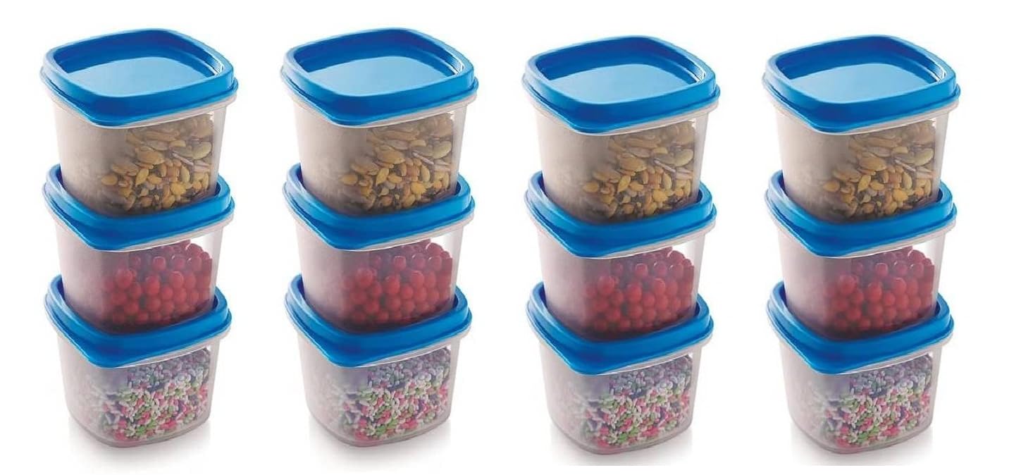 Moxware Bpa Free Fridge Storage Containers, 270 Ml Spice Containers For Small Storage Jar For Pickle, Salt, Spices, Chutney, Dry