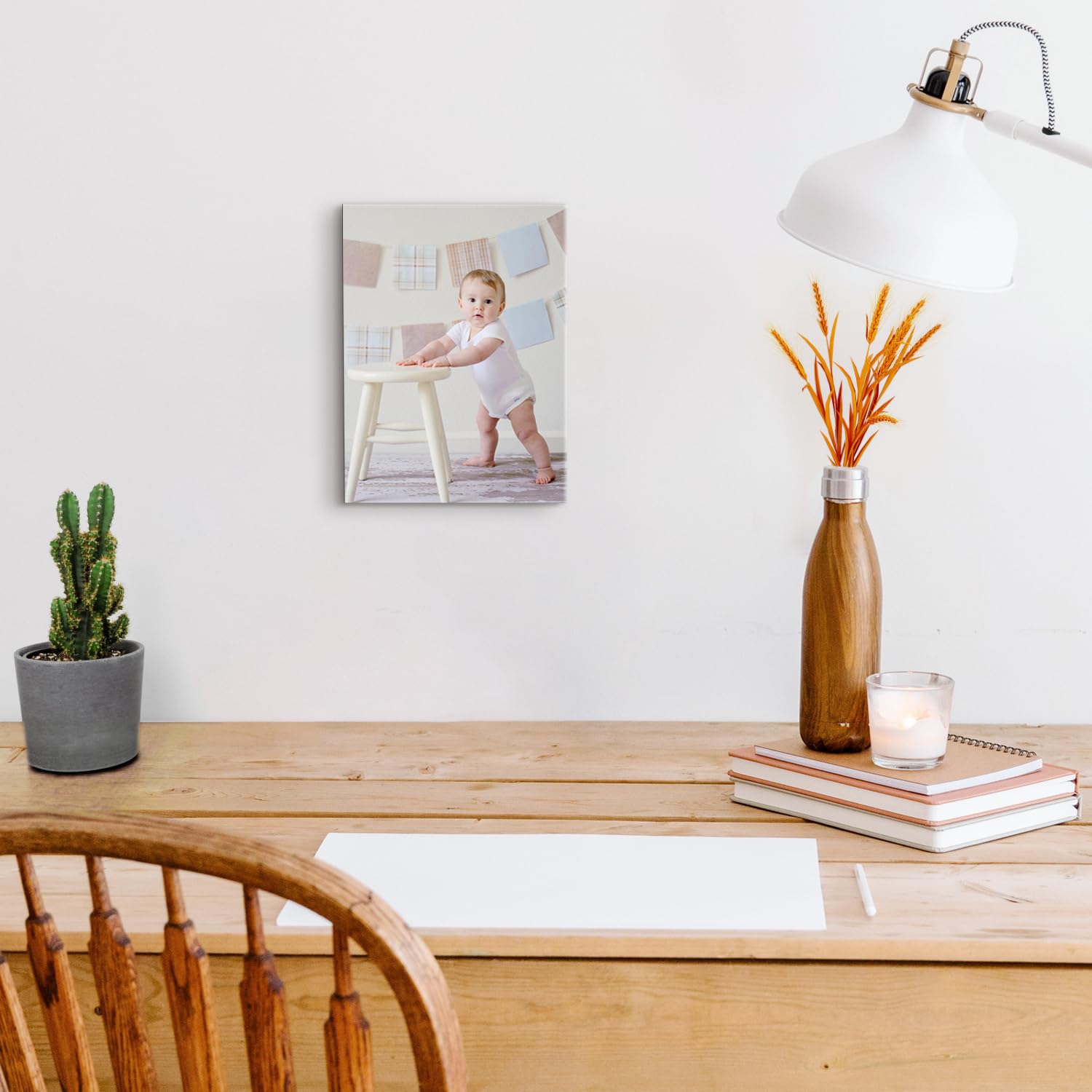 Custom Framed Canvas Prints With Your Photos - Personalized Picture Photo Prints On Canvas Wall Art For Home Decor, Bedroom, Liv