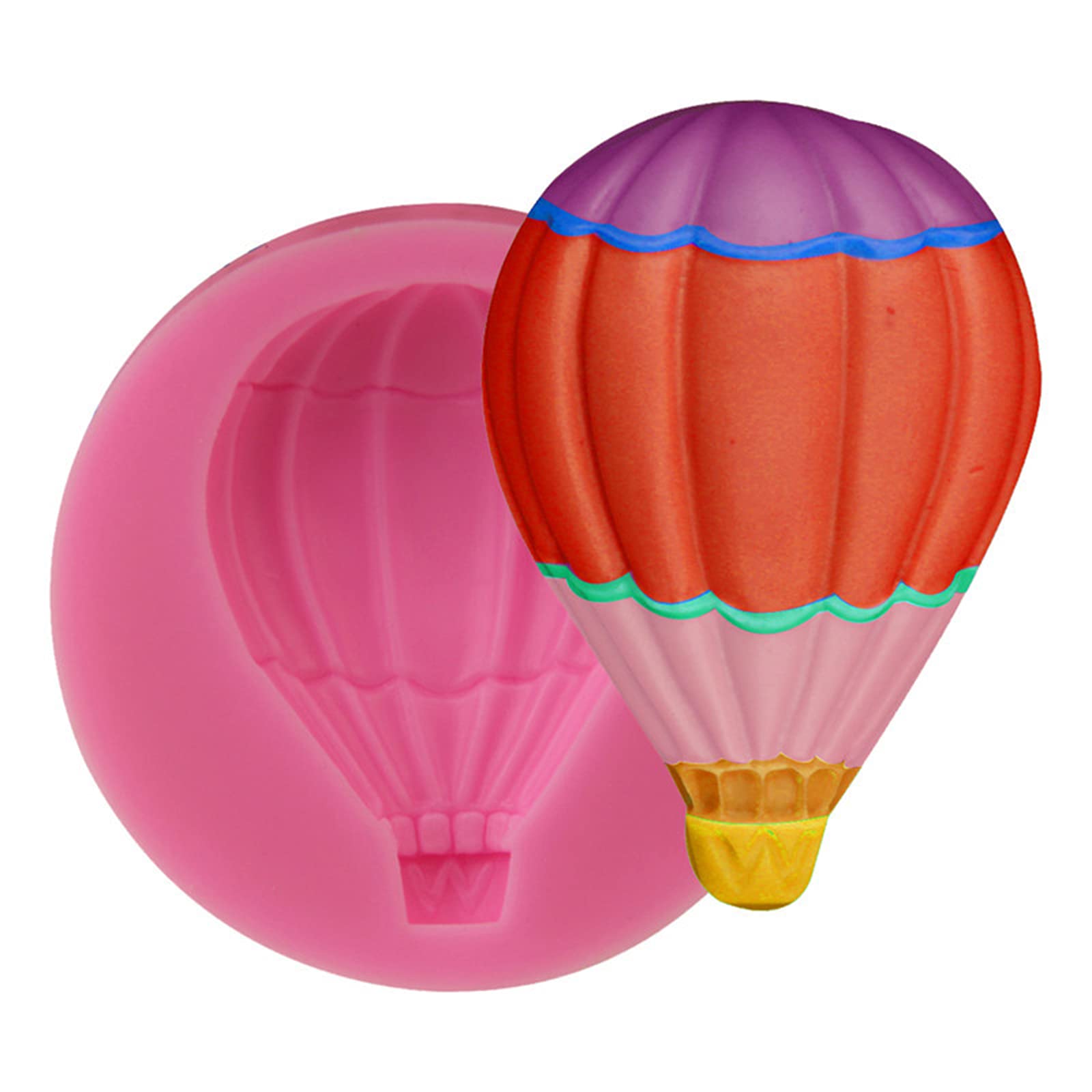 Hot Air Balloon Silicone Fondant Molds For Cake Topper Decoration, Chocolate Candy Mold For Cupcake Cookie Sugar Craft Baby Show