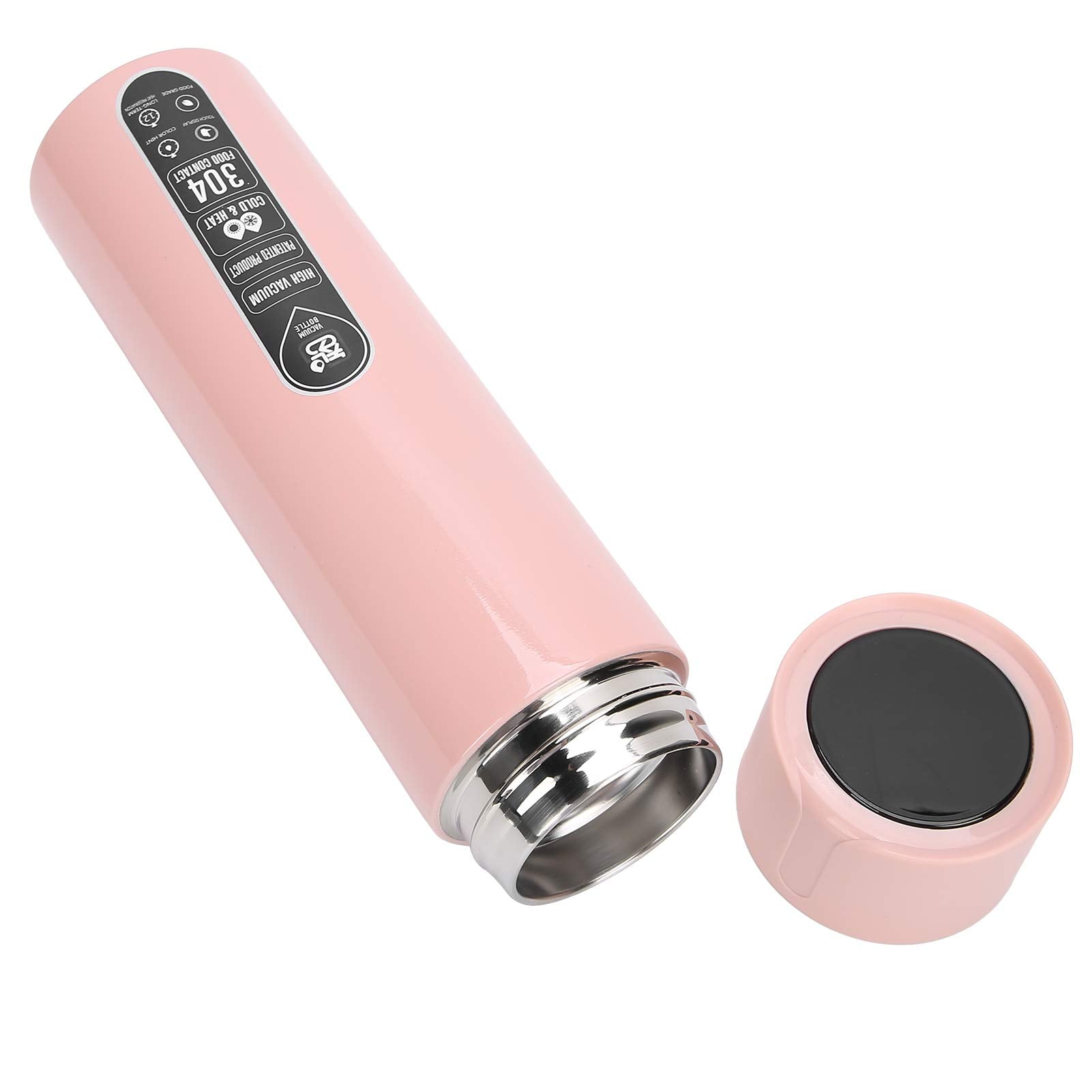 Aqur2020 Smart Water Bottle with Touch Temperature Display & Timed Reminder Cup Stainless Steel with 1100mAh Battery IPX7 for He