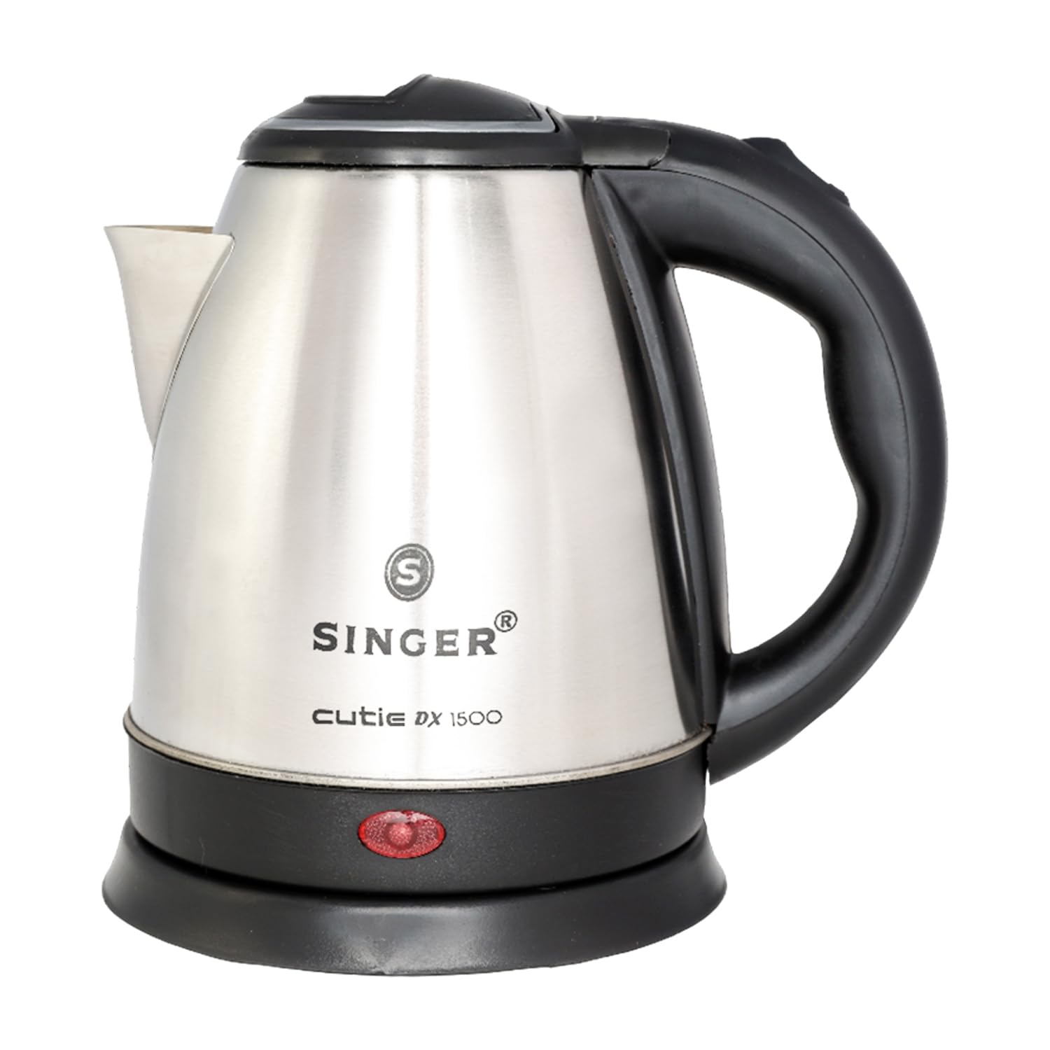 Singer Cutie Dx Electric Kettle 1350 Watts | 2 Years Warranty | 1.5 Liters | Quick Boil | Stainless Steel | Cool-Touch Handle An
