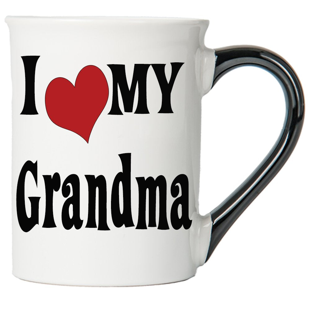 Cottage Creek I Love My Grandma Coffee Mug, 16Oz Coffee Cup For Grandma, Grandma Gifts, Birthday Gifts For Women, New Grandma Gi