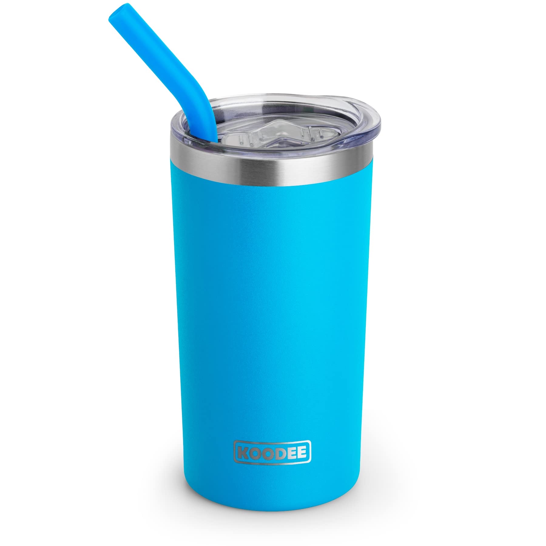 koodee Tumbler with Lids and Straws-12 oz Skinny Tumbler Stainless Steel Double Wall Vacuum Insulated Coffee Mug Water Cup, Spil