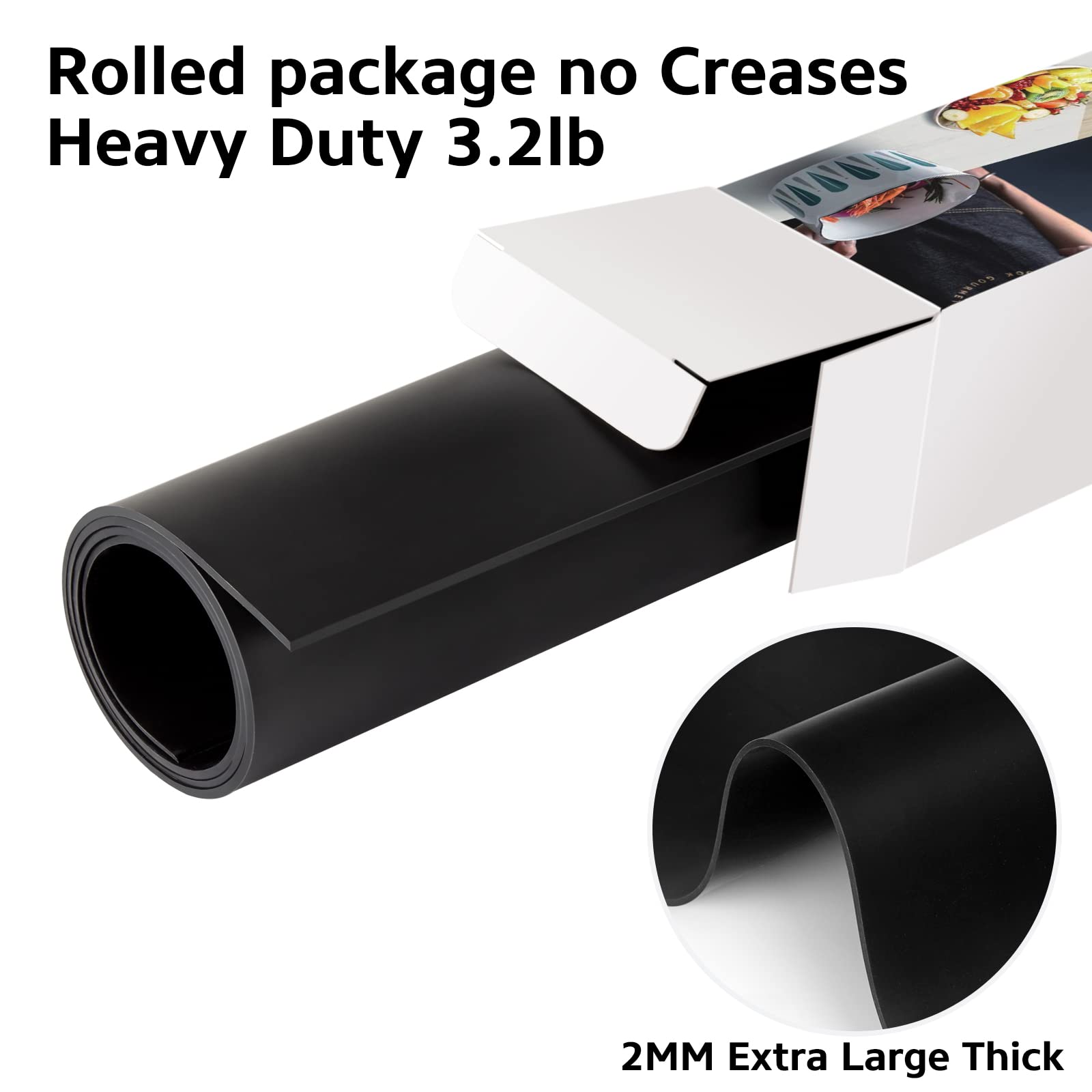 Silicone Mat Heat Resistant Mats For Countertop, Multipurpose Large Silicone Mats For Crafts Kitchen Workbench Size 36X24 Inches