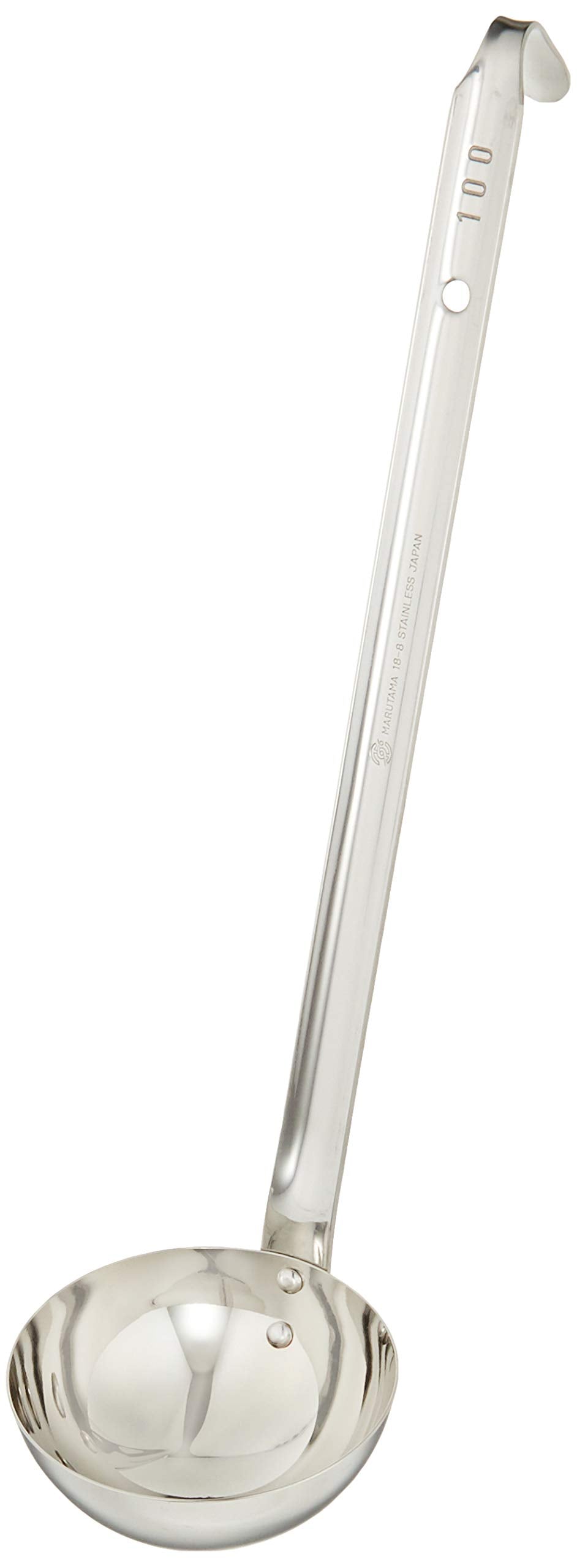 Gyokokodou Manufacturing BLC37100 Gyokorodo Soup Ladle, 100cc, 188 Stainless Steel, Japan