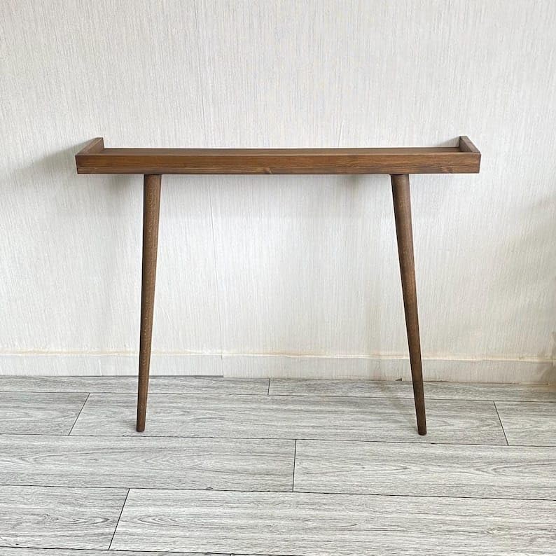 Craftsline 100Cm Long Wooden Console Table For Living Room | Side Entrance Table For Home (100X20X80Cm)