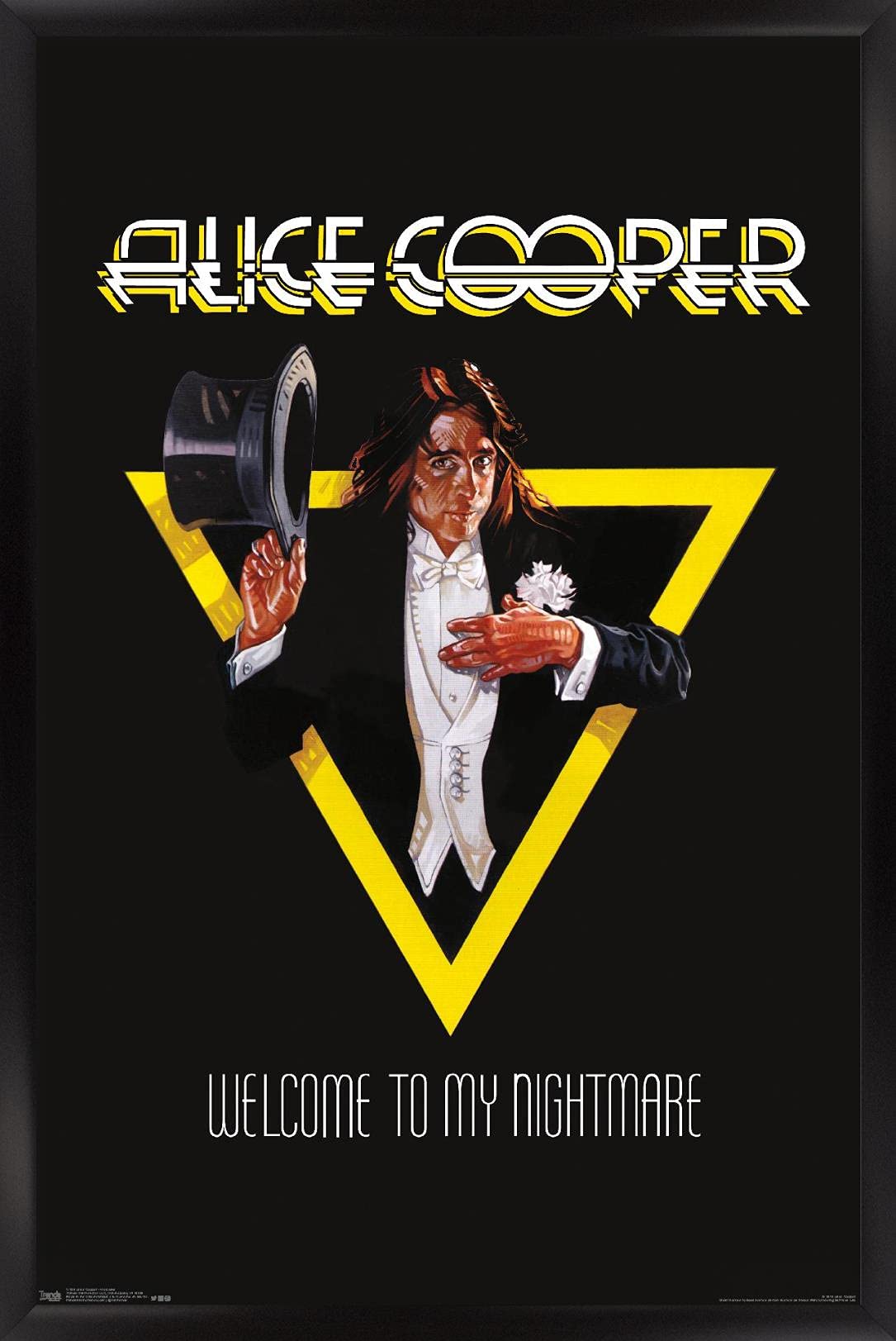 Trends International Alice Cooper - Welcome Wall Poster, 14.725'' X 22.375'', Black Framed Version