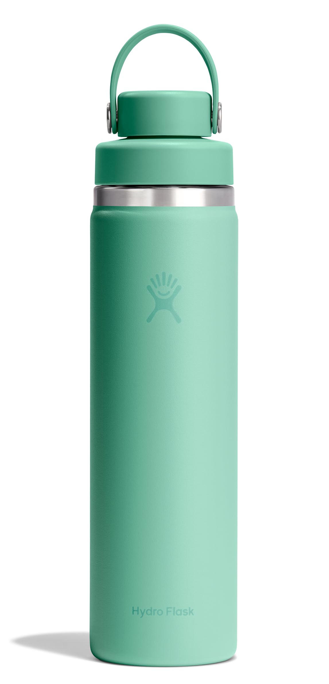 Hydro Flask Water Bottle - Insulated Stainless Steel - Wide Mouth Flex Chug Lid, Non Spill, Leakproof in 24 Oz Mermaid Green