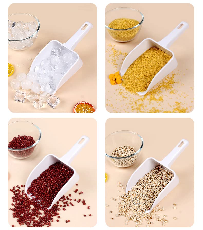 1 Piece Plastic Ice Scoop Plastic Ice Shovel Plastic Hand Scoop Plastic Utility Ice Scoop Coffee Bean Scoop Candy Scooper For Ba