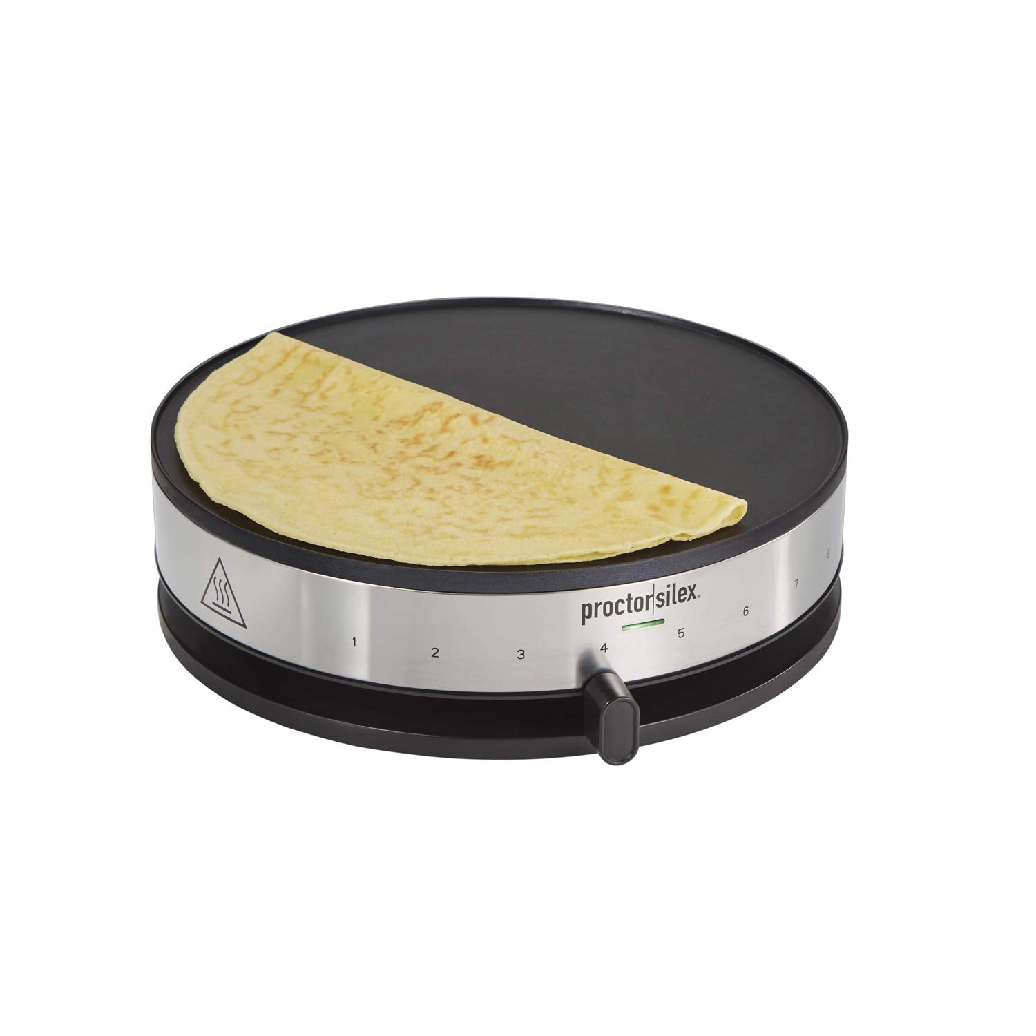 Proctor Silex Electric Crepe Maker With 13    Nonstick Griddle For Eggs, Pancakes, Omelets And Quesadillas, With Temperature Con