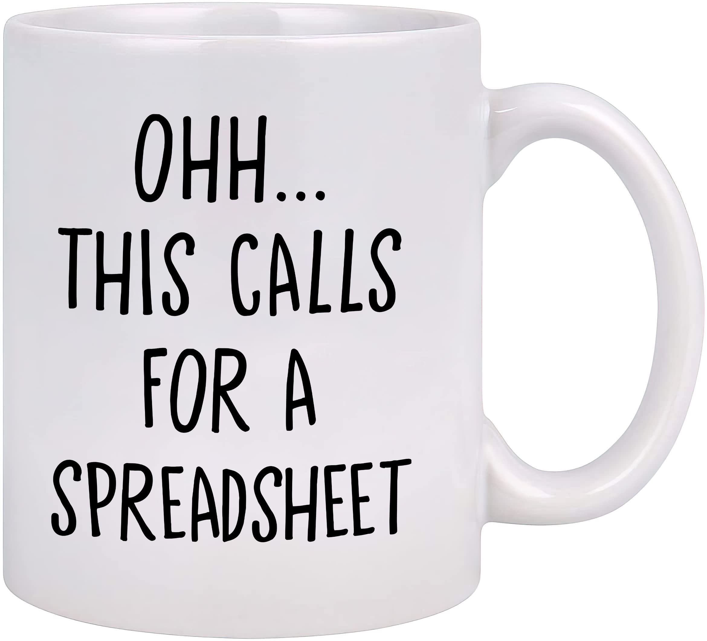Livinges Oh This Calls For A Spreadsheet Mug Excel Mug Excel Spreadsheet Mug Accountant Mug - Funny Work Mugs Accountant Gifts -