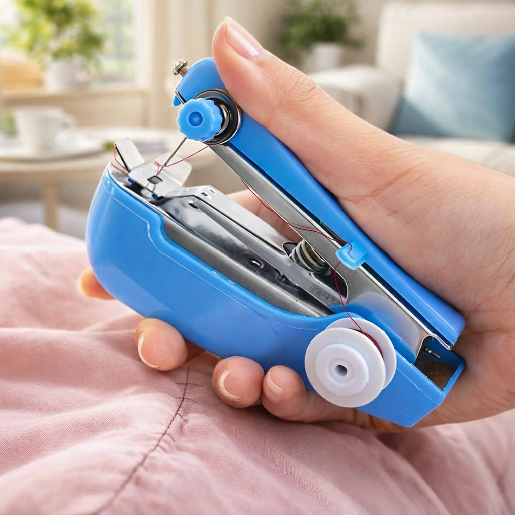 Panca Handy Stitch Mini Hand Sewing Machine | Portable Stapler Style Silai Machine For Quick Repairs & Home Tailoring | Lightwei