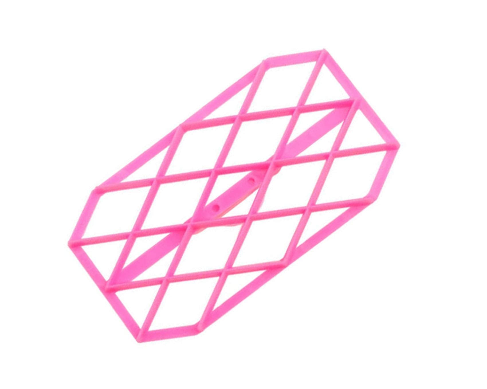 Zdywy Rhombus Diamond Shape Fondant Cake Mould Embosser Embossing Cutter Mold Stamp Tool - B