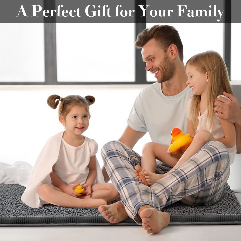 Sonoro Kate Bathroom Rug 32''  20'', Non-Slip Bath Mat,Soft Cozy Shaggy Thick Chenille Bath Rugs For Bathroom,Plush Rugs For Bat