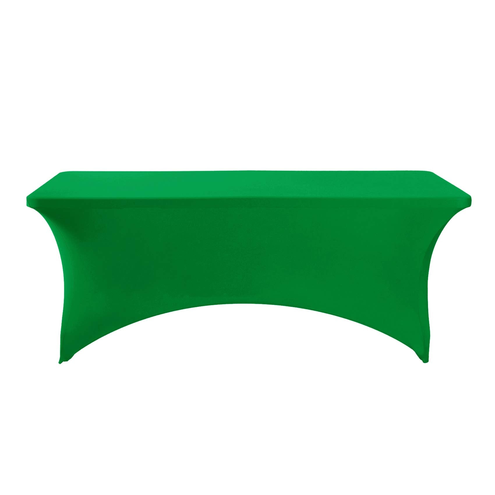 Hezuzo Spandex Table Cover For 6Ft Table Universal Fitted Stretch Tablecloth For Party, Banquet, Wedding And Events-Emerald