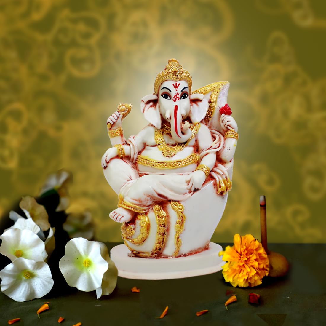 Buji Craft Ganesh Ji Lord Ganesha Car Dashboard Ganesh Statue Ganesh Murti Ganeshji Idol Ganpati Baba Ganpati Murti S22