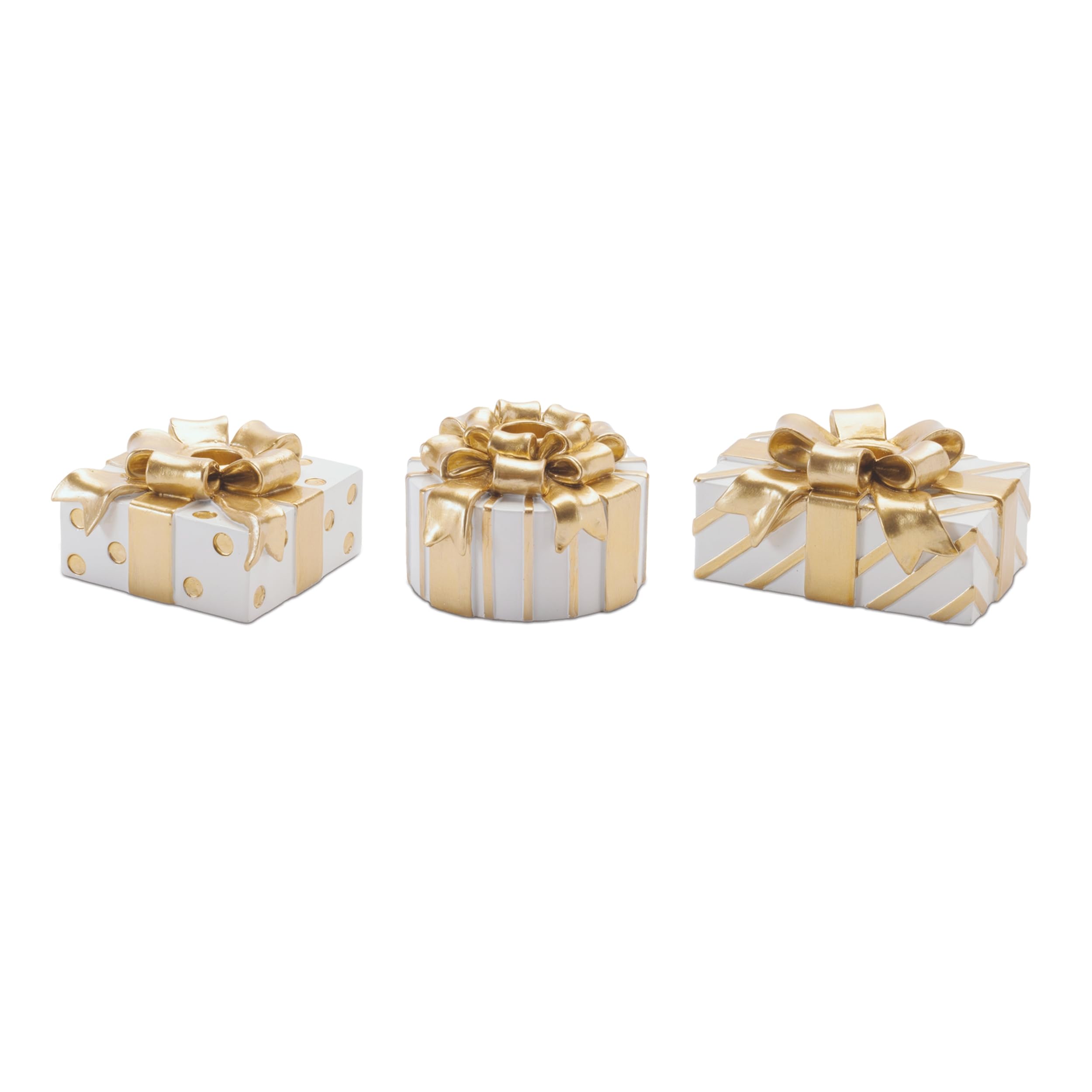 Package Taper Candle Holder (Set of 3) 2.5H Resin