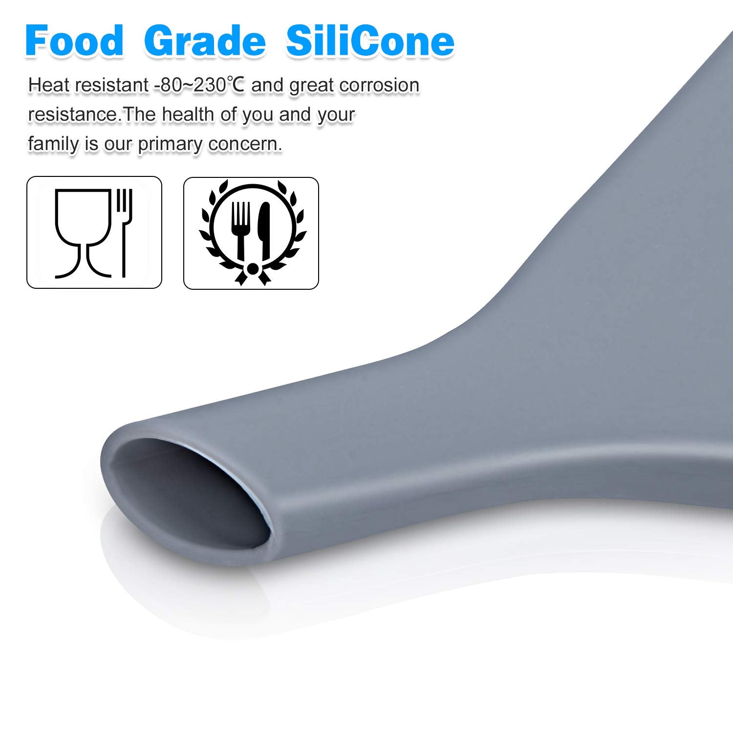 Tinkeep Fan-Shaped Silicone Funnel For Filling Bottles Collapsible Funnel For Kitchen Use Foldable Funnel For Water Bottle Liqui