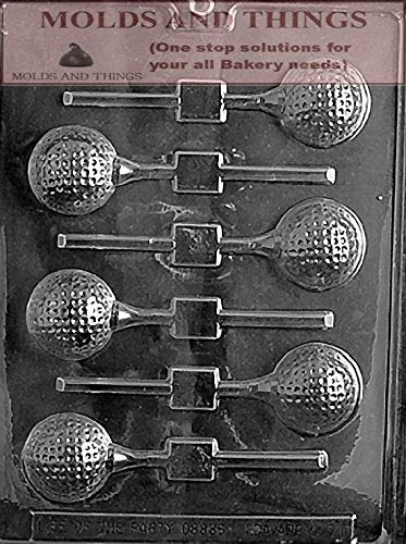 Golf Ball Lolly Sports Chocolate Candy Mold With  Molding Instruction