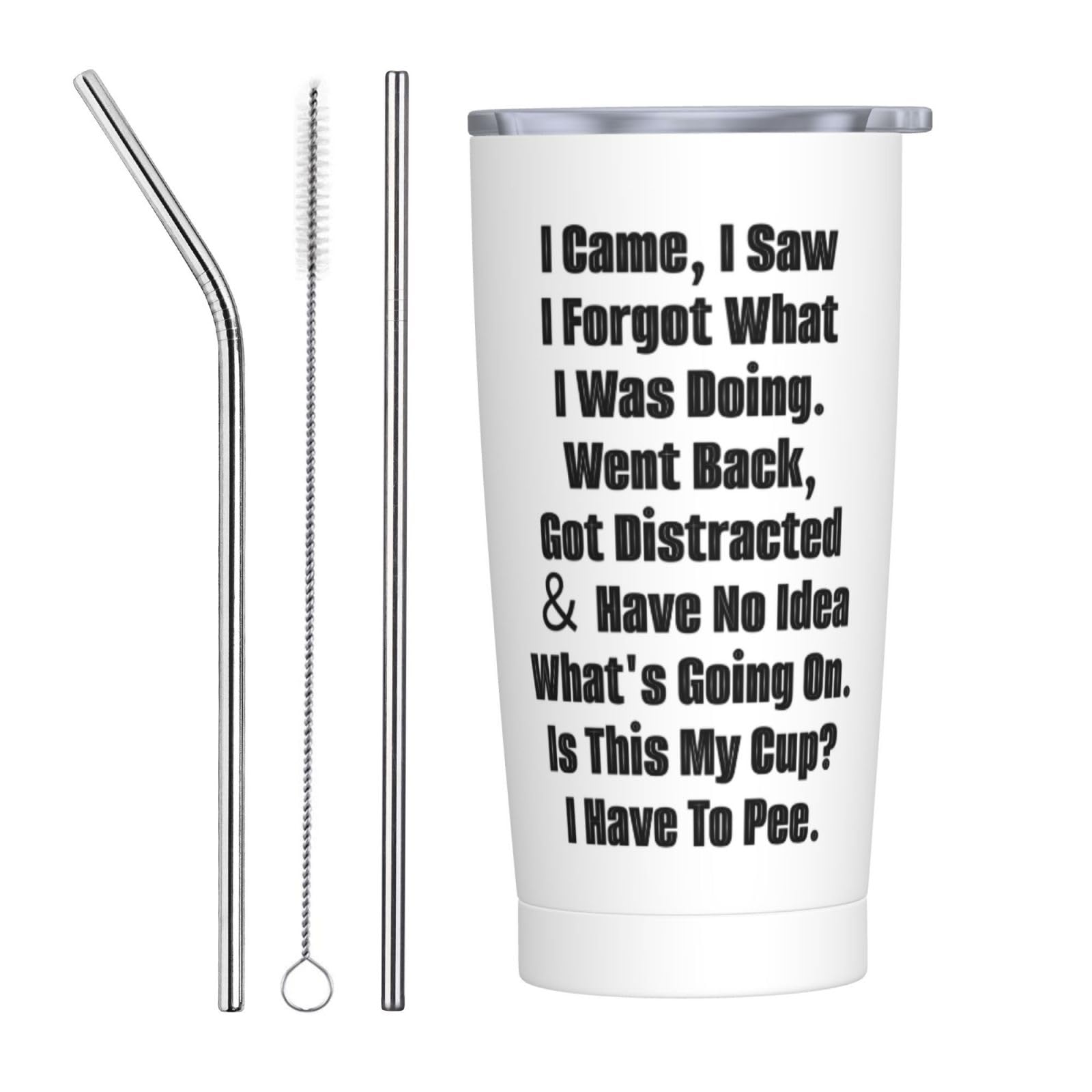 Adimidy Funny Senior Citizens I Came I Saw I Forgot What I Was Doing Tumbler - Funny Sarcastic gifts for Old People Elderly Mom 