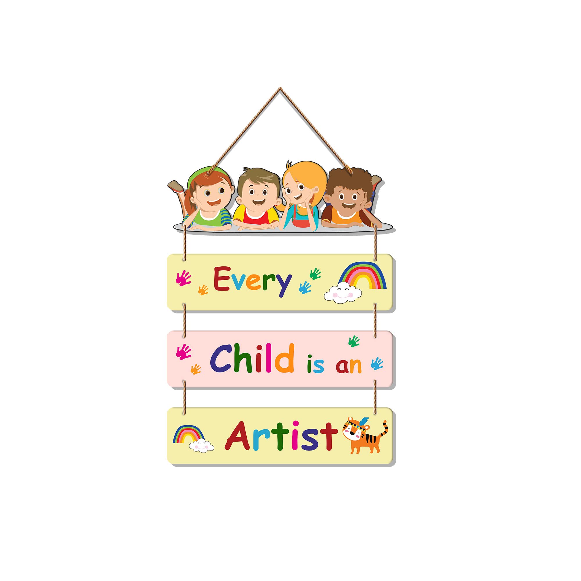 Artvibes Positive Quote Decorative Wall Art Wooden Wall Hanger for Kids Room | Living Room | Bedroom | Gift | Mordern Painting F