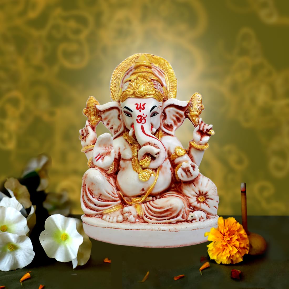 Buji Craft Ganesh Ji Lord Ganesha Car Dashboard Ganesh Statue Ganesh Murti Ganeshji Idol Ganpati Baba Ganpati Murti S25