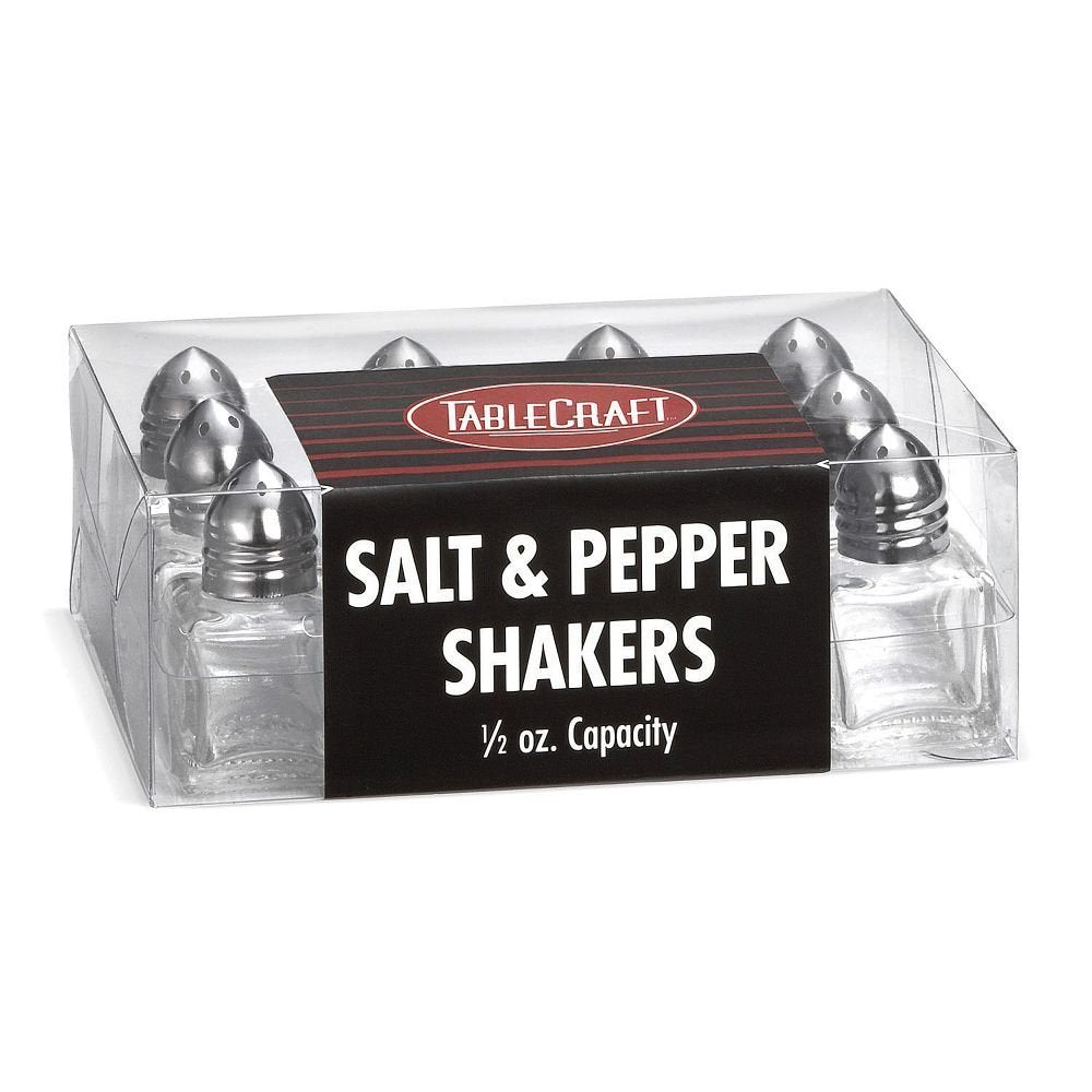 Tablecraft C30A Cash & Carry 0.5 Oz. Salt & Pepper Shakers